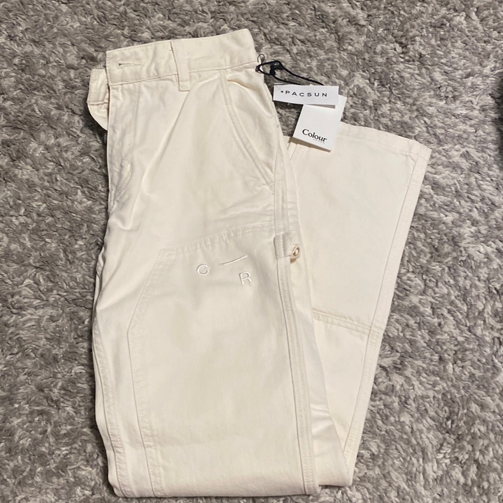Pacsun Cream Carpenter Pants